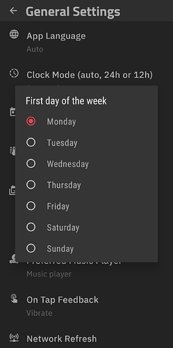 Kustom General Settings