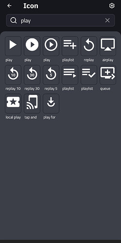 Play • Material icons