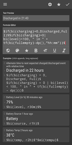 Battery charging & discharging time
