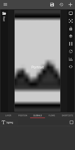 01. Create a global variable to store the image file path picked by the Flow.