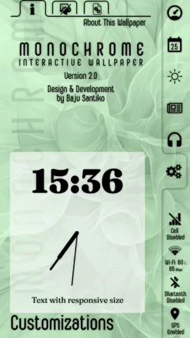 Text with responsive size • KWGT